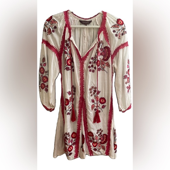 Anthropologie Ranna Gill Hadley Embroidered Tunic Dress - Picture 2 of 11